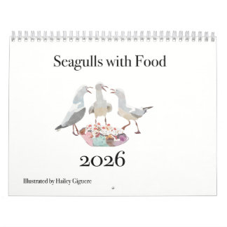 Seagulls with Food 2026 calendar 