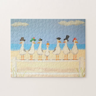 Seagulls with Hats Jigsaw Puzzle