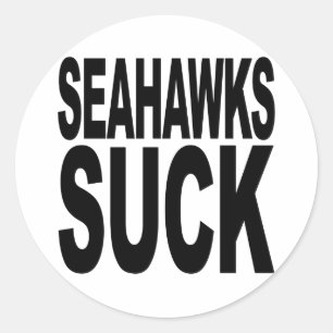 Seahawks Suck Classic Round Sticker