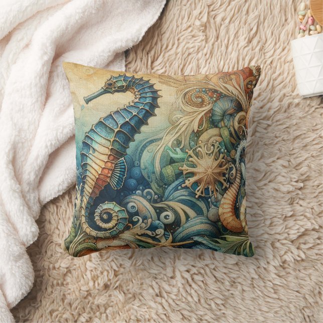 Seahorse 4 cushion (Blanket)