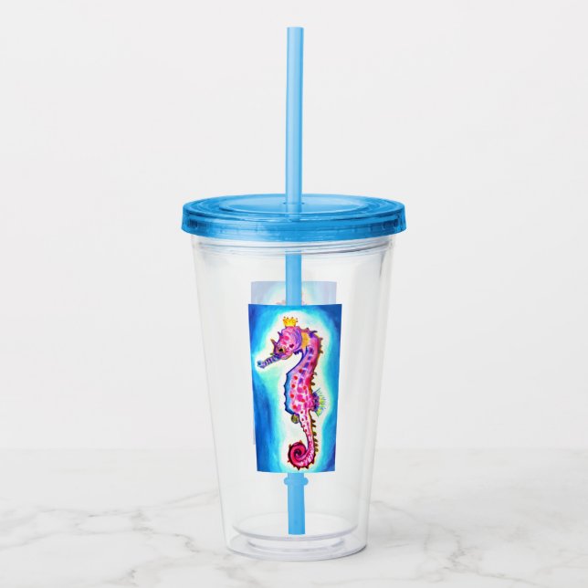 Seahorse Acrylic Tumbler (Front)