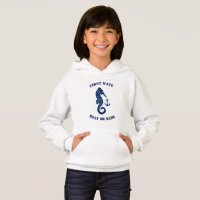 Seahorse Anchor First Mate Boat or Name White