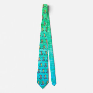 Seahorse & Anchor Tie