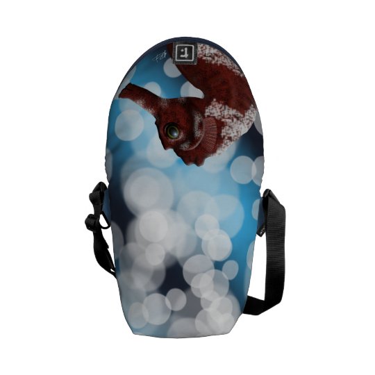 Seahorse and Bubbles Courier Bag