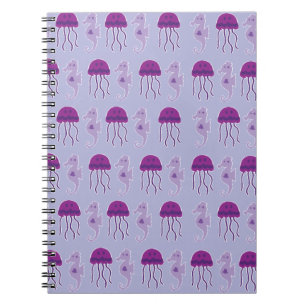 Seahorse and Jellyfish Notebook