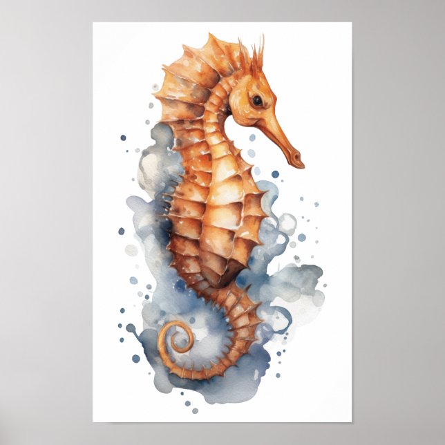 Seahorse animal invertebrate     poster (Front)
