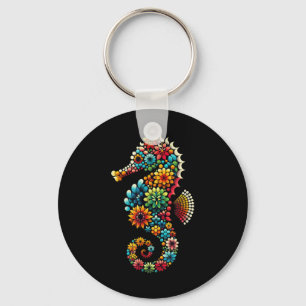 Seahorse Aquarium Fish Tank Fishkeeping Aquarist Key Ring