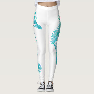 Seahorse art Custom Leggings