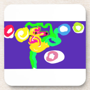 Seahorse art king coaster