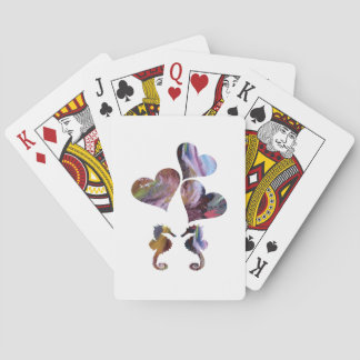 seahorse art playing cards