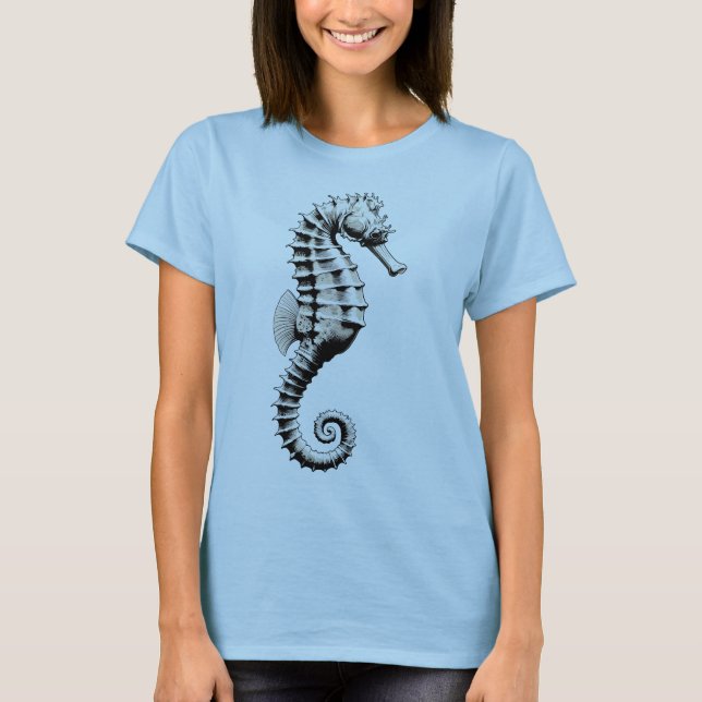 Seahorse art T-Shirt (Front)