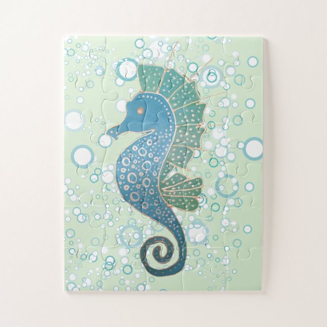 Seahorse Artwork Jigsaw Puzzle (Vertical)