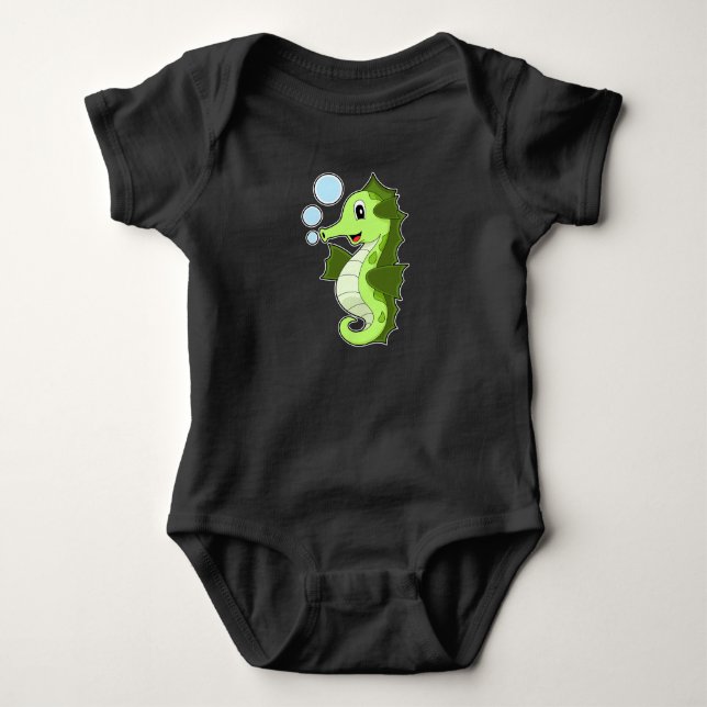 Seahorse Baby Bodysuit (Front)