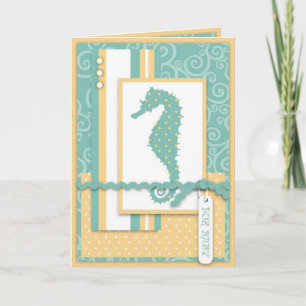 Seahorse Baby Card