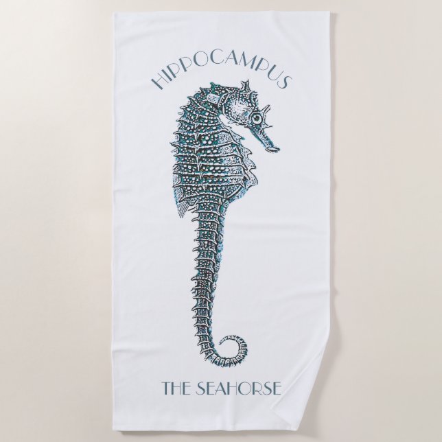 Seahorse Beach Towel (Front)