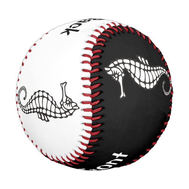 Seahorse Black Baseball (Angled)