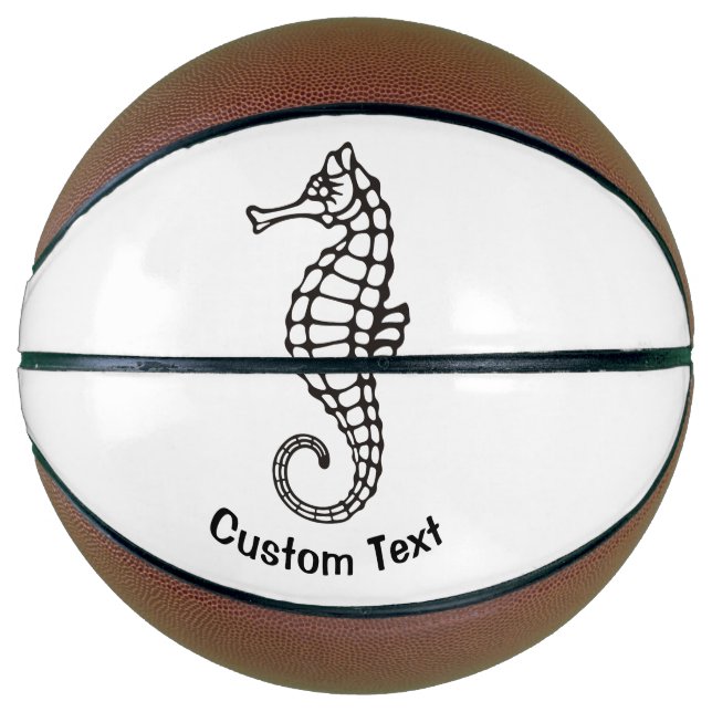 Seahorse Black Basketball (Front)