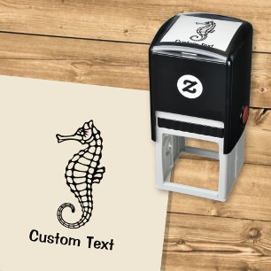 Seahorse Black Self-inking Stamp