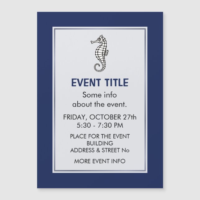 Seahorse Blue (Front)