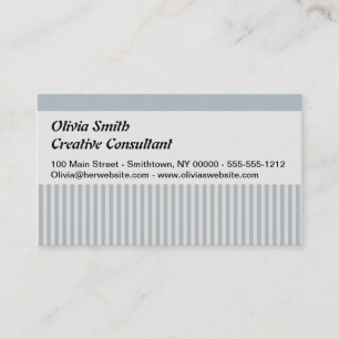 Seahorse Blue Classic Nautical Elegant Business Card