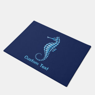 Seahorse Blue Doormat