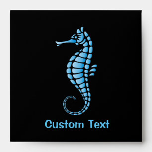 Seahorse Blue Envelope