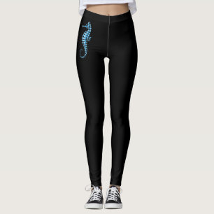Seahorse Blue Leggings