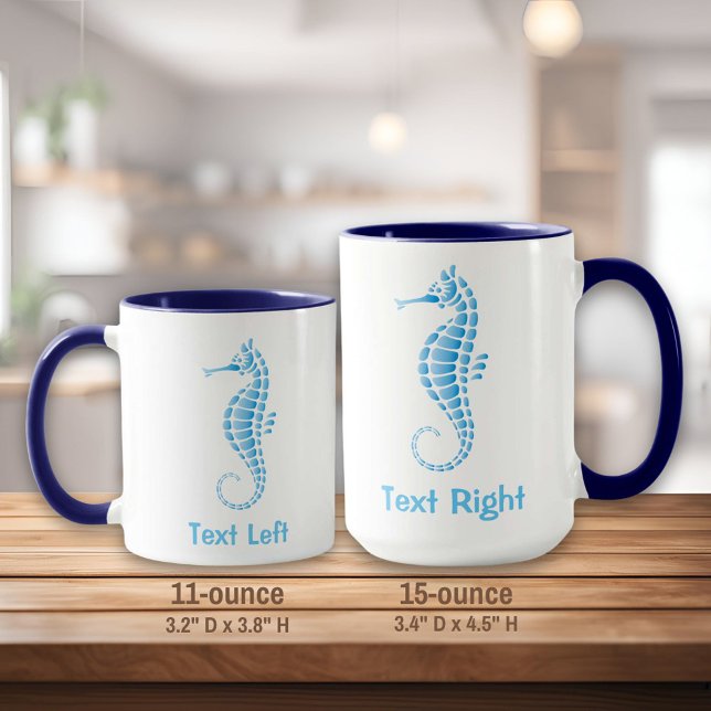 Seahorse Blue Mug (Creator Uploaded)