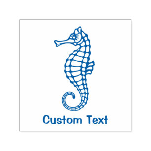 Seahorse Blue Self-inking Stamp