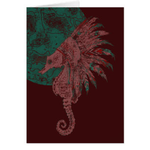 seahorse by the moon