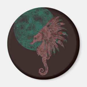 seahorse by the moon magnet