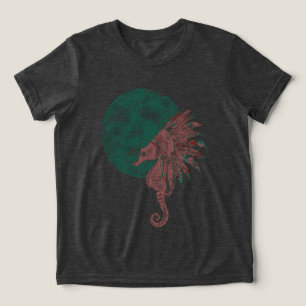 seahorse by the moon Tri-Blend shirt