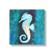 Seahorse canvas art