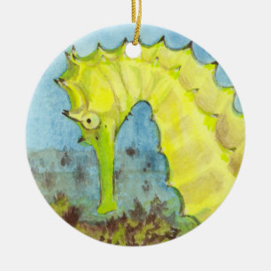 Seahorse Ceramic Tree Decoration