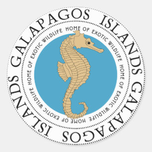 Seahorse Classic Round Sticker