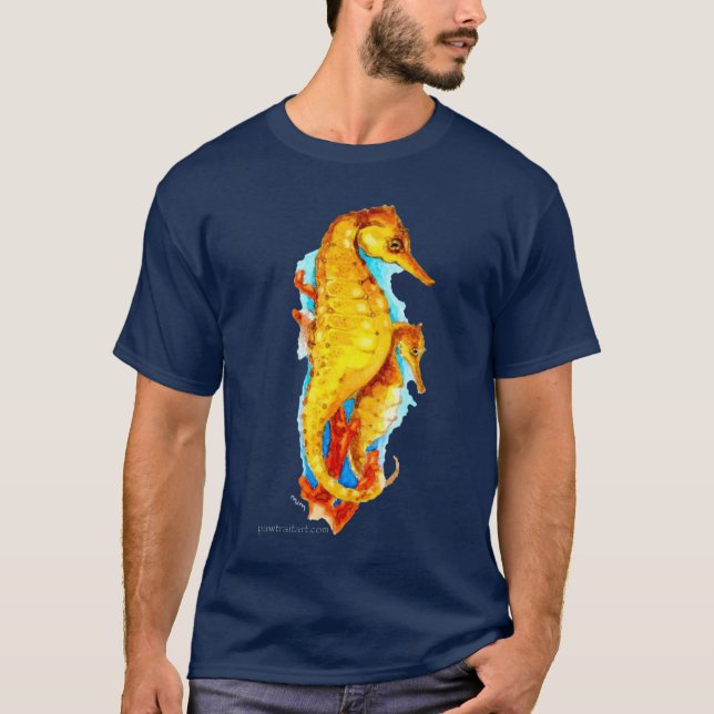 Seahorse (dark)  T-Shirt (Front)