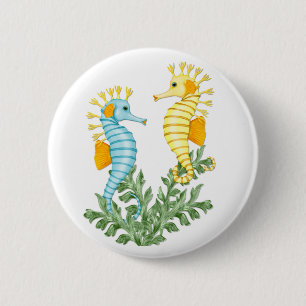 Seahorse Fantasy 6 Cm Round Badge