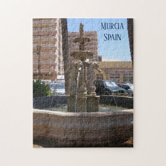 Seahorse fountain photo in Murcia Spain Jigsaw Puzzle (Vertical)