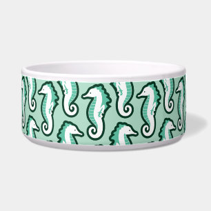 Seahorse Frolic Pet Bowl - Green