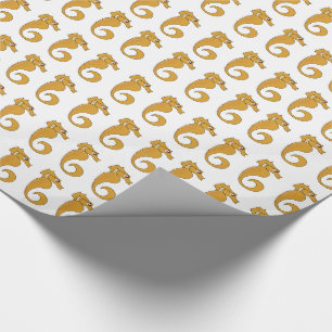Seahorse - Glossy Wrapping Paper, 30" x 15' Paper