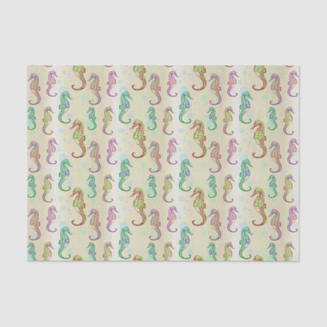 Seahorse Gold Tissue Paper (Front)