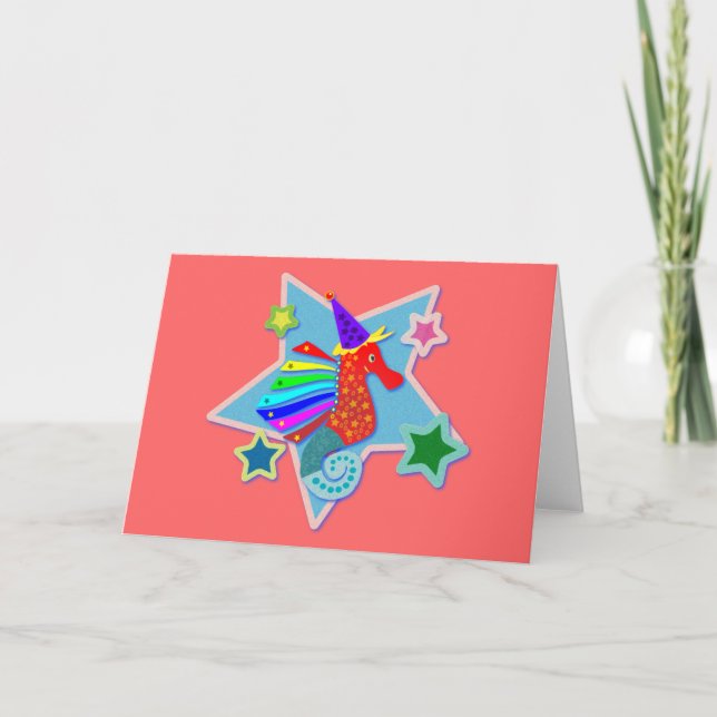 Seahorse Greeting Card (Front)