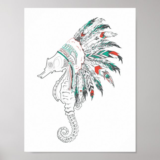 seahorse headdress poster (Front)