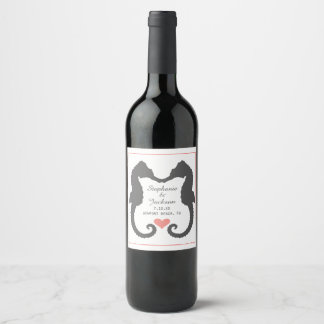 Seahorse Heart Wine Label