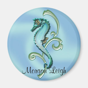 Seahorse in the Seaweed Magnet
