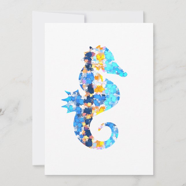 Seahorse Invitations (Front)