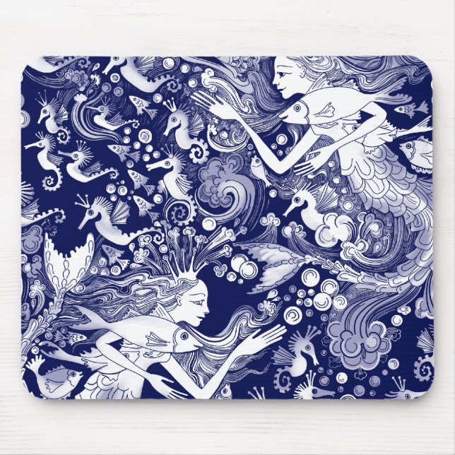 Seahorse kingdom mouse mat (Front)