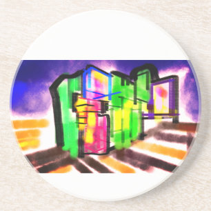 Seahorse love coaster