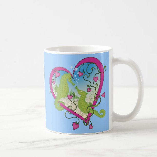 Seahorse Love Coffee Mug (Right)