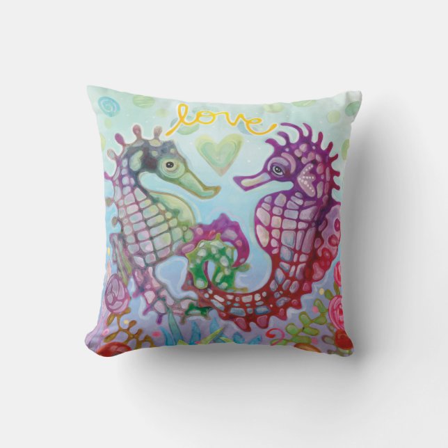 Seahorse Love Cushion (Front)